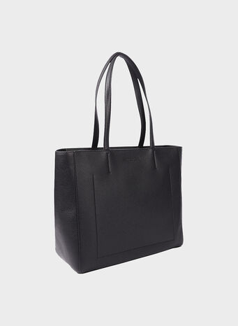 BORSA SHOPPER, BLACK, small