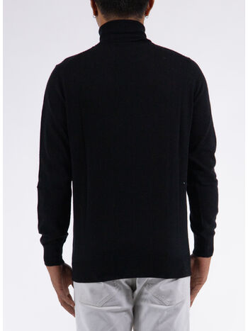 MAGLIONE DOLCEVITA RASATA, 13 NERO, small