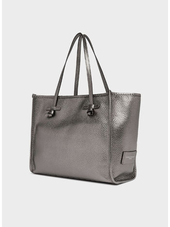 BORSA TOTE IN PELLE, 0355 PELTRO, small