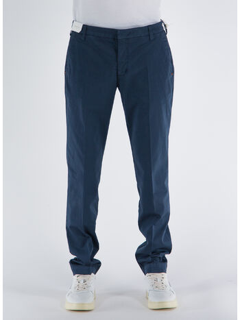 PANTALONE CON TASCHE AMERICANE CHINO, 4001 BLU NOTTE, small