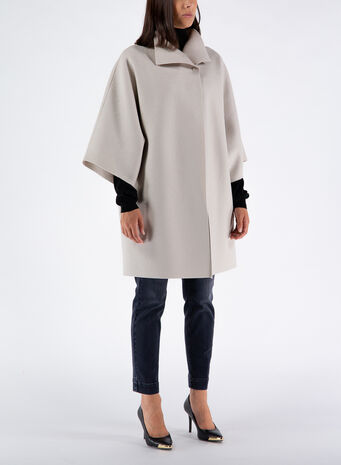 MANTELLA  KIMONO IN LANA., 412CREAM, small