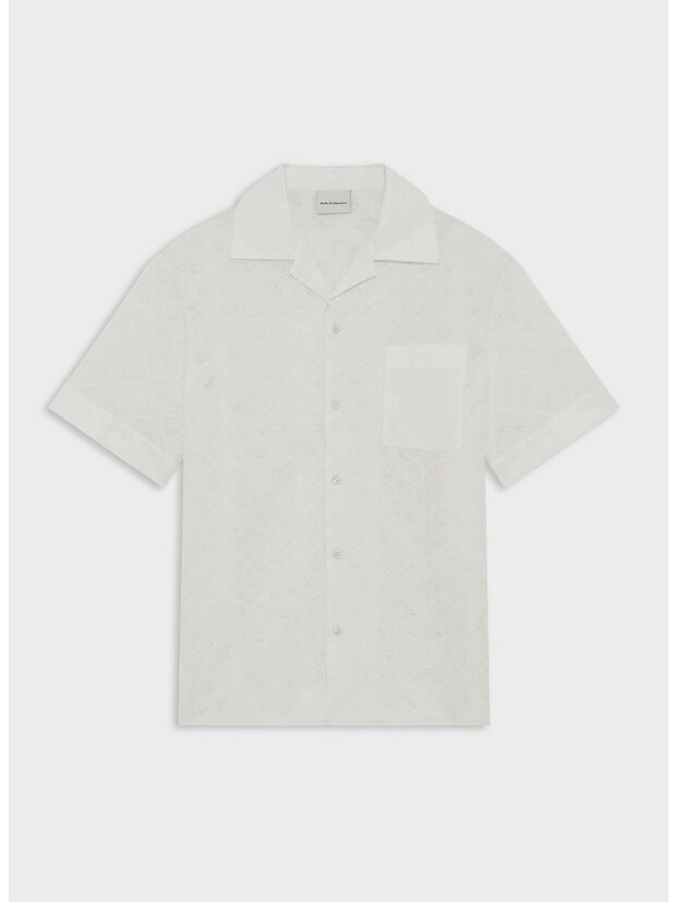 CAMICIA BRODEE TAPISSERIE, WT WHITE, large