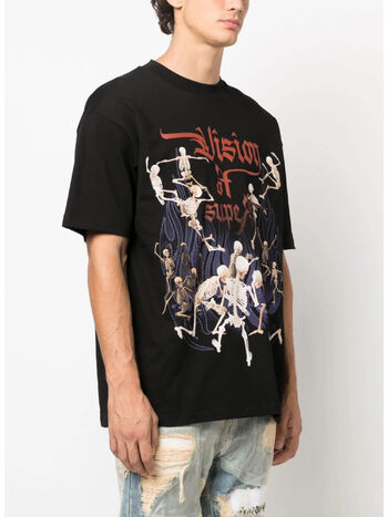T-SHIRT ROCK SKULL GRAPHIC, BLACK, small