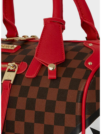 BORSA DUFFLE RED SHARKS IN PARIS BOX MINI, SHARKS IN PARIS, small