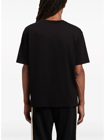 T-SHIRT LOGO, 1001 BLACK WHITE, small