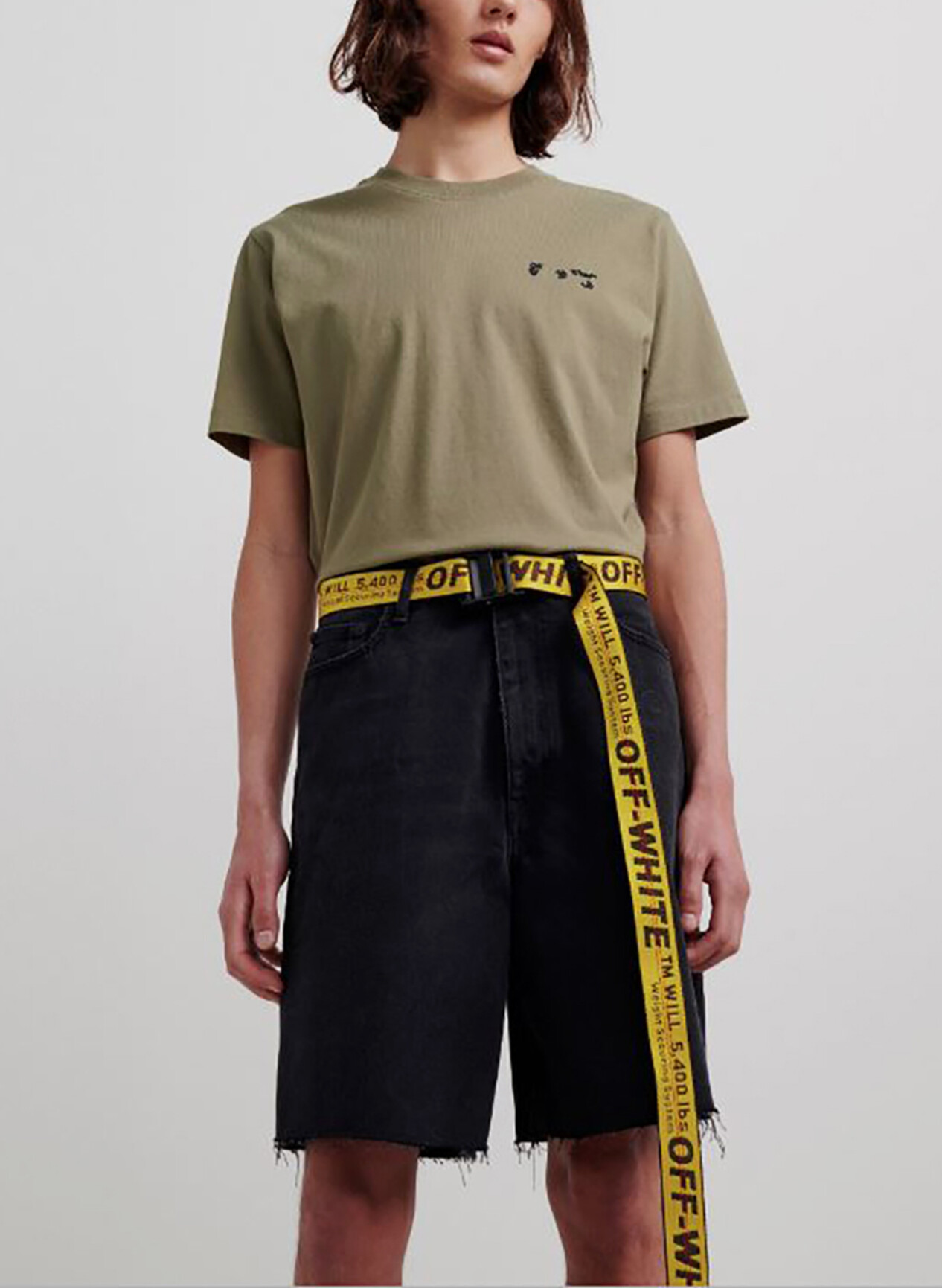 OFF-WHITE CINTURA CLASSIC INDUSTRIAL BELT Giallo, Nero Uomo | Selecteur