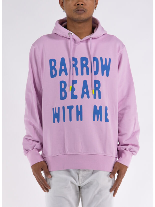 FELPA CON CAPPUCCIO BEAR WITH ME, BW014 PINK LANVANDER, large