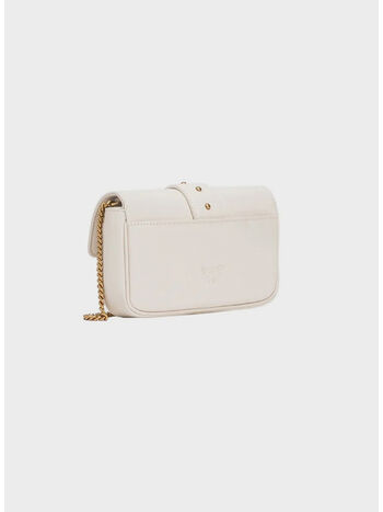 BORSA LOVE ONE POCKET, Z14Q BIANCO ORO, small