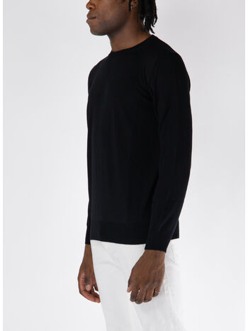 MAGLIONE GIROCOLLO, 13 NERO, small