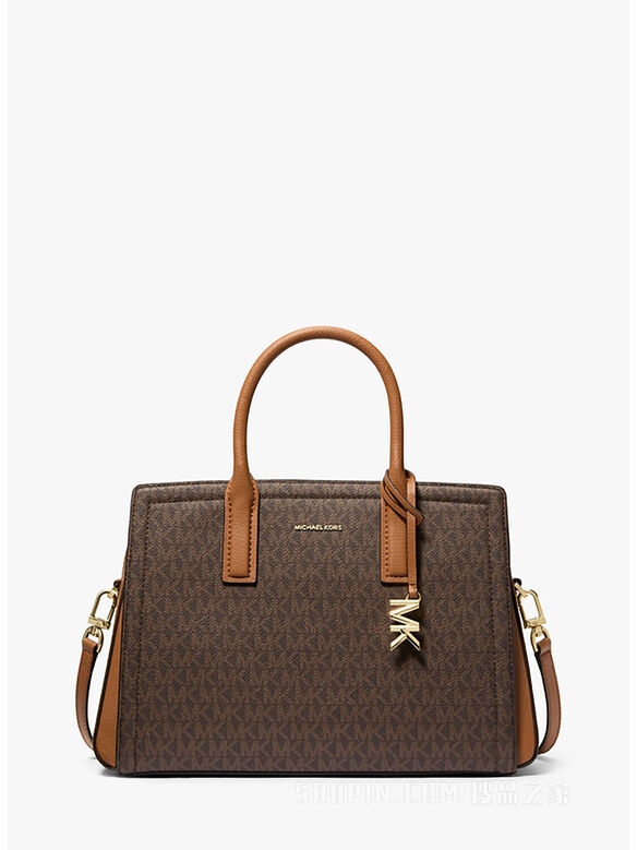 BORSA LAILA SATCHEL MEDIUM, 252 BRN/ACORN, medium