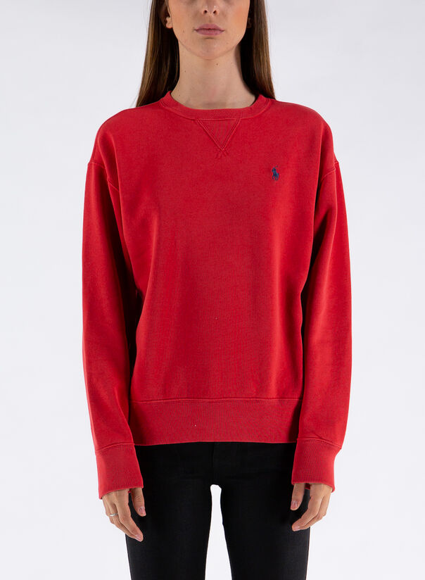 Felpa rossa sale ralph lauren