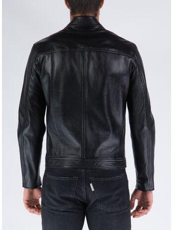 GIACCA IN PELLE, 99 BLACK, small
