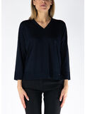 MAGLIONE CON SCOLLO A V, 9200 BLU, thumb