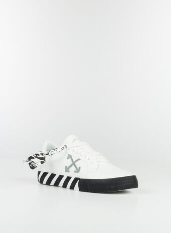 SCARPA BASSA VULCANIZZATA CANVAS, 0155WHITEGREEN, small