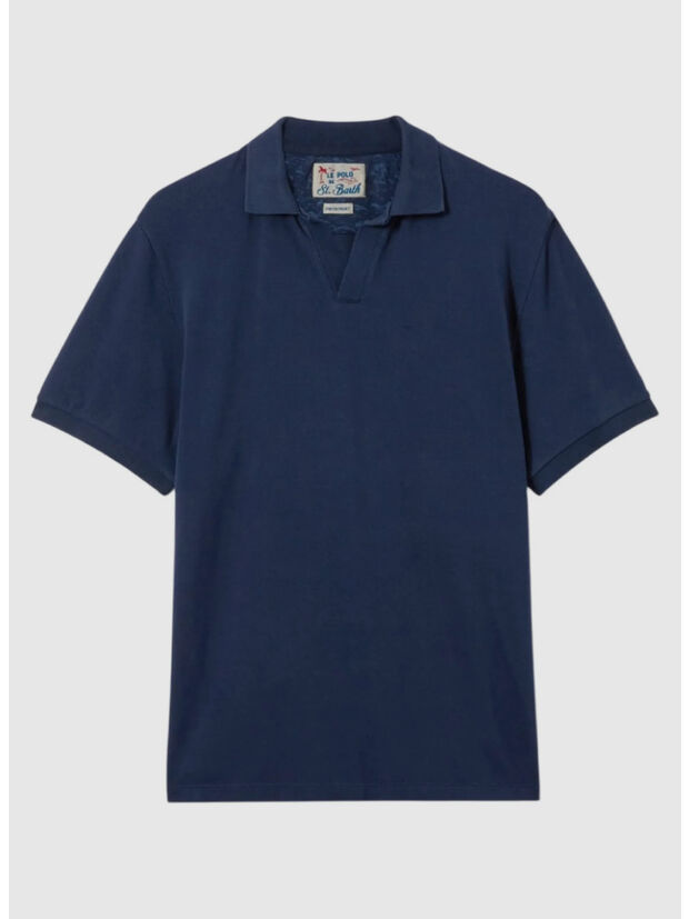 POLO CHARLES, 00120L PIQUET 61 BLUE NAVY, large