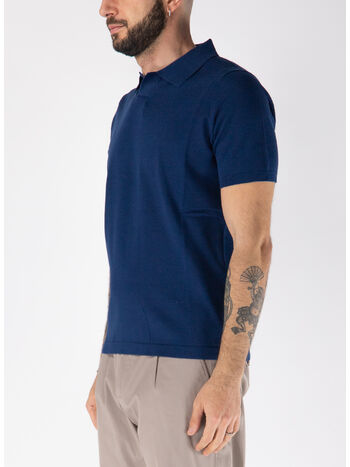 POLO SKIPPER SENZA BOTTONI, 43 NAVY, small