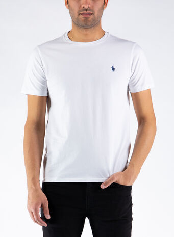 T-SHIRT LOGO, WHITE, small