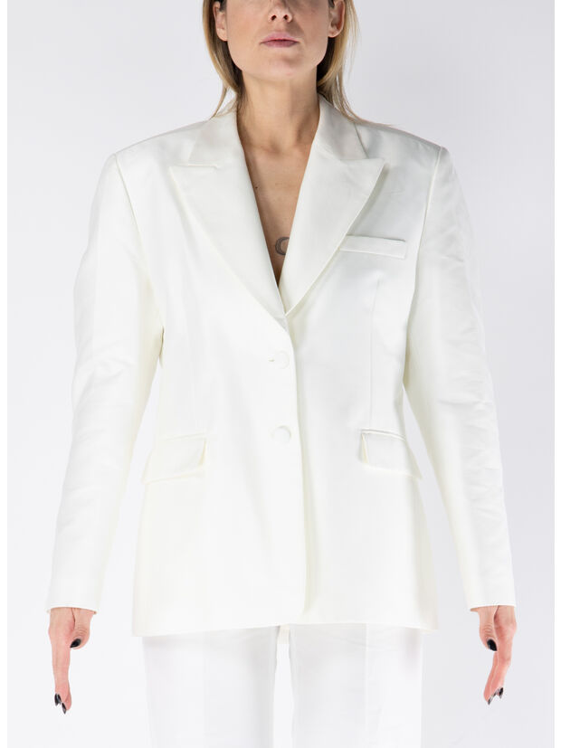 GIACCA BLAZER MONOPETTO ALBA, 1103 BIANCO LATTE, large