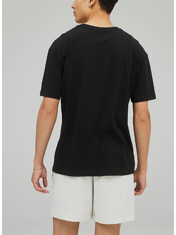 T-SHIRT UNI-SSENTIALS COTTON TEE, BK BLACK, small