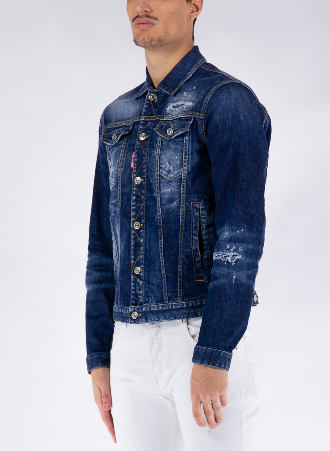 DSQUARED GIACCA IN DENIM Blu Uomo | Selecteur