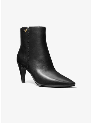 STIVALETTO IN PELLE DANIELA, 001 BLACK, small