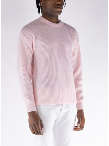 MAGLIONE IN MAGLIA AIR RIB, 690 PINK, small