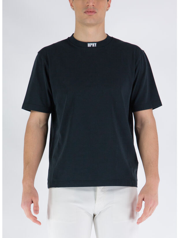 T-SHIRT HPNY EMB, 1001 BLACK WHITE, large