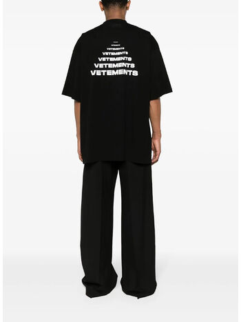 T-SHIRT PYRAMID LOGO, BLACK, small