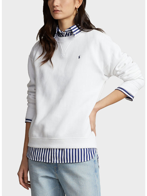 FELPA CREWNECK, WHITE, large