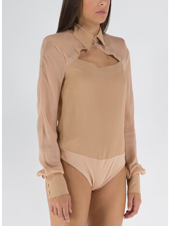 CAMICIA BODY UPPER EAST, 0878 NUDE, small