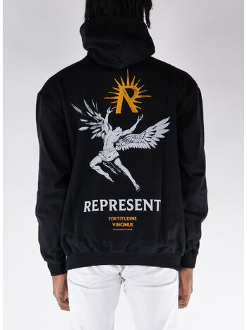 FELPA HOODIE ICARUS, 01 JET BLACK, small