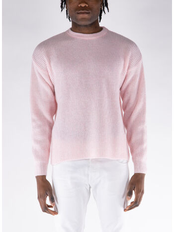 MAGLIONE IN MAGLIA AIR RIB, 690 PINK, small