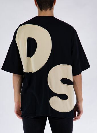 T-SHIRT LOGO OVERSIZE, 02BLACK, small