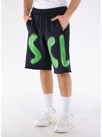 SHORTS BIG LOGO, NERO, small