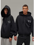 FELPA FULL ZIP CON LOGO, BLACK, thumb