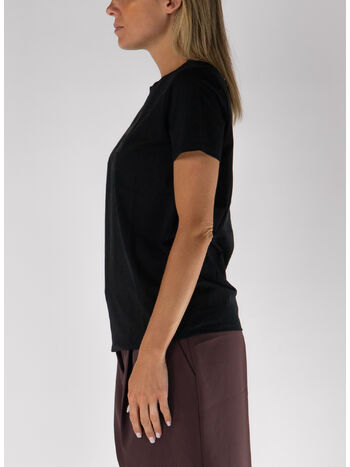 T-SHIRT IN JERSEY DI COTONE, 110 NERO, small