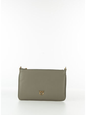 POCHETTE CLASSIC FLAT LOVE SIMPLY, I68Q NOCE/ANTIQUE GOLD, small
