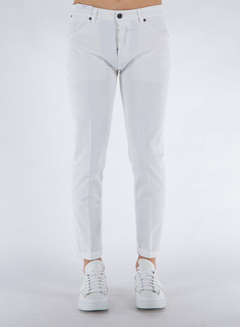 PANTALONE 5 TASCHE, Y010BIANCO, small