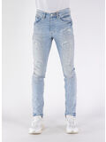 JEANS REGULAR, LQDP LIGHT WOMR LIGHT INDIGO  WITH QUILTED DESTROY, thumb