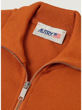 FELPA FULL ZIP 70'S CON LOGO RICAMATO, , small