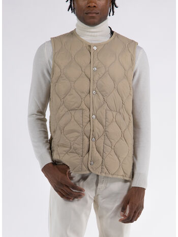 GILET MILITARY CREW NECK, G.BEIGE, small
