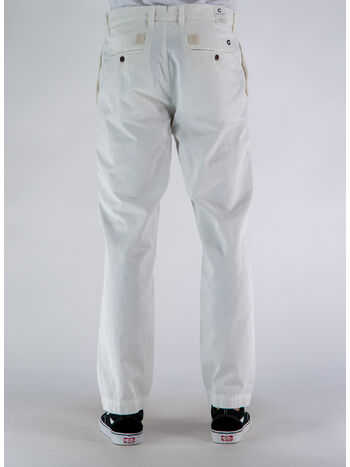 PANTALONE HERMANN GABARDINE, OFF WHITE, small