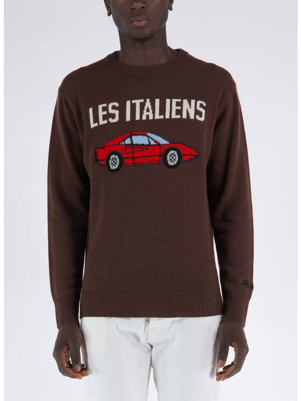 MAGLIONE HERON CAR ITALIENS, 18 BROWN, large