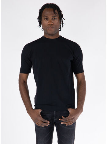 T-SHIRT GIROCOLLO, 990 NERO, small