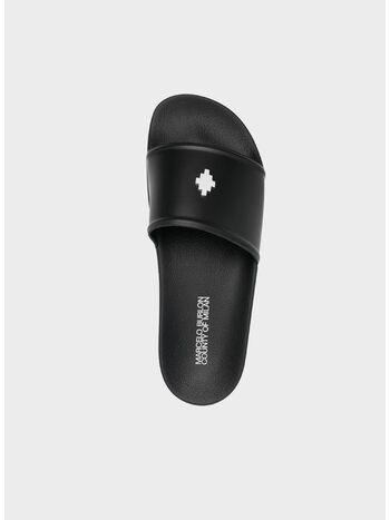 CIABATTA COUNTY CROSS SLIDER, 1001 BLACK WHITE, small
