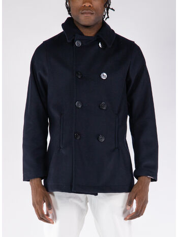 GIACCA PEACOAT, NAVY, small