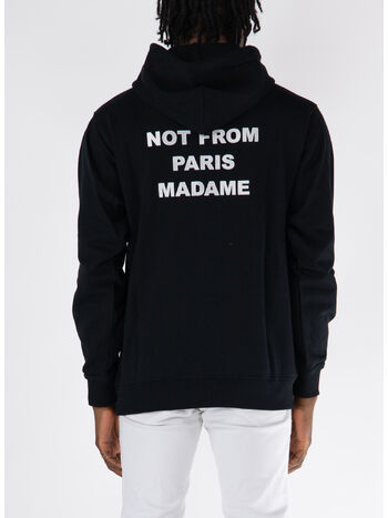 FELPA HOODIE SLOGAN, BL BLACK, small