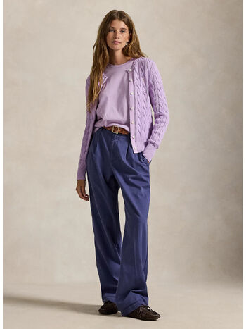 T-SHIRT A GIROCOLLO CLASSIC-FIT, LIGHT MAUVE, small