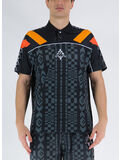 POLO AOP FOLK KAPPA, 1007 BLACK GREY, thumb