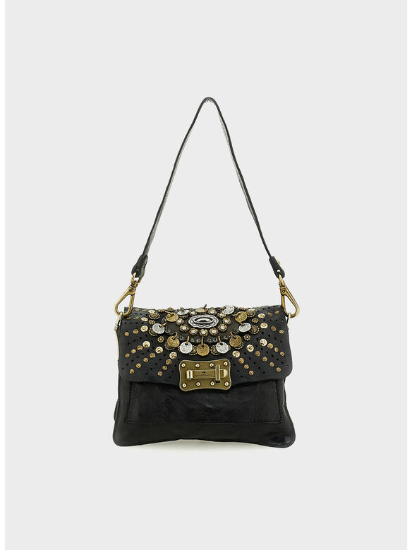 BORSA AGNESE SMALL, C0001 NERO, medium